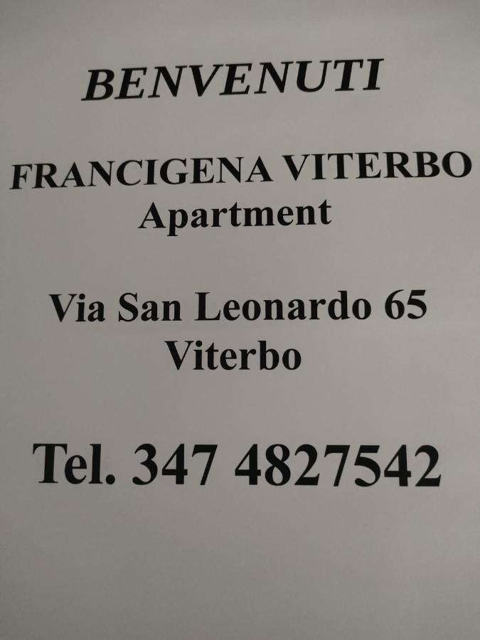 Francigena Viterbo Apartment Con Parcheggio Gratuito A Soli 2 Minuti Eksteriør bilde